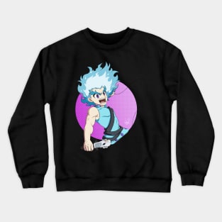 Lui Shirosagi launching (Beyblade Burst Turbo) Crewneck Sweatshirt